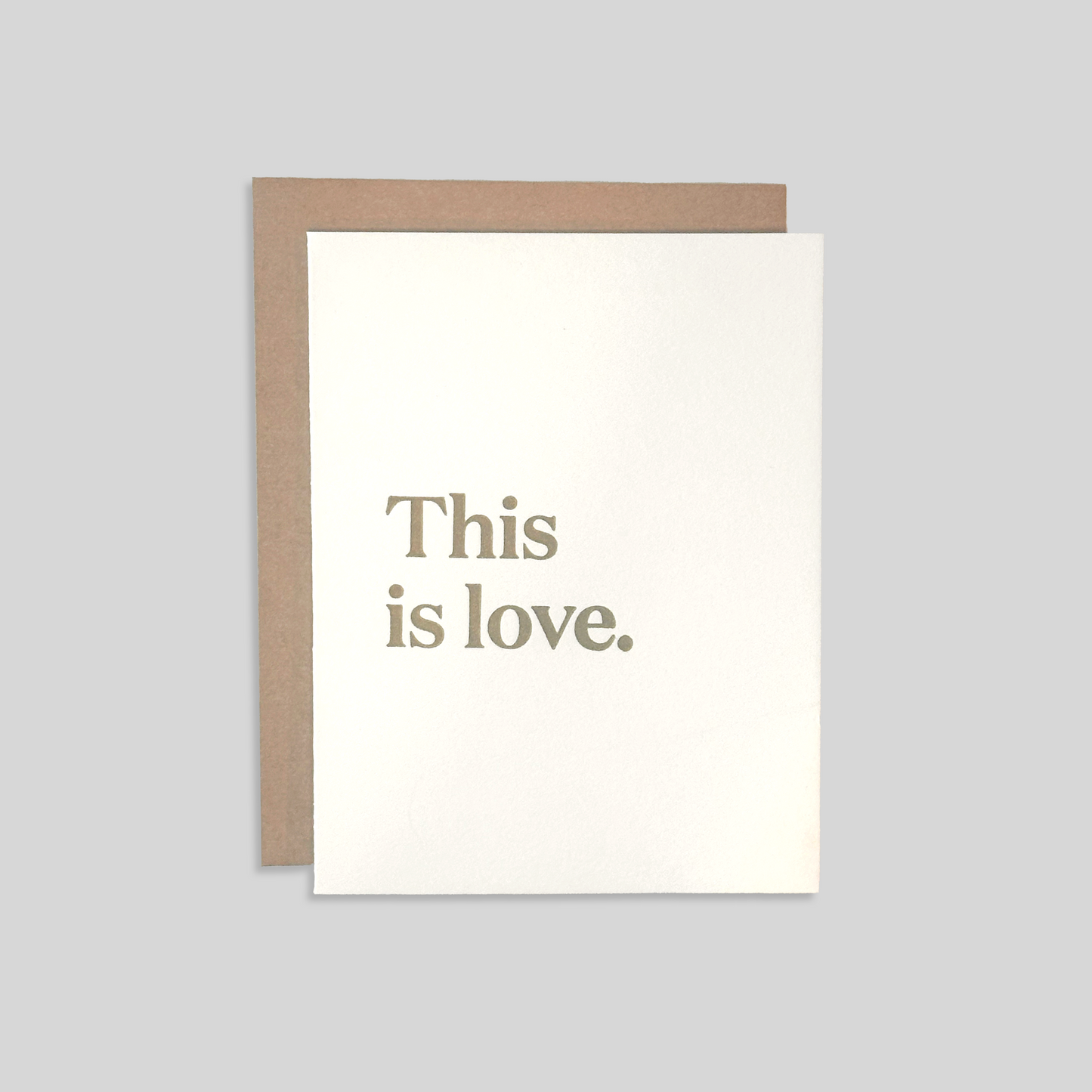 This is Love Letterpress Card