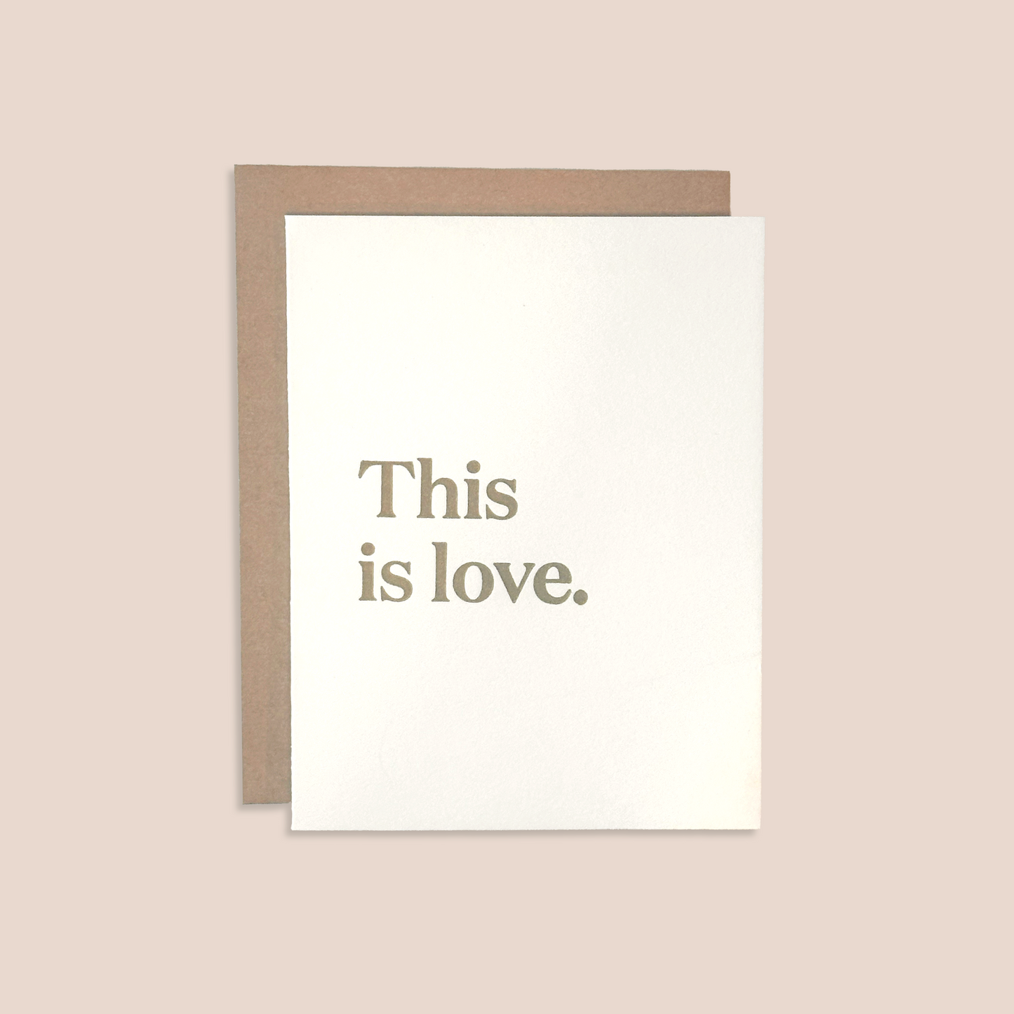 This is Love Letterpress Card