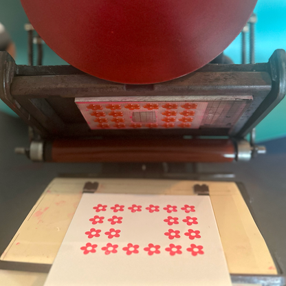 Keep Blooming Letterpress Card