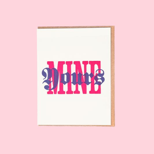 MINE / YOURS