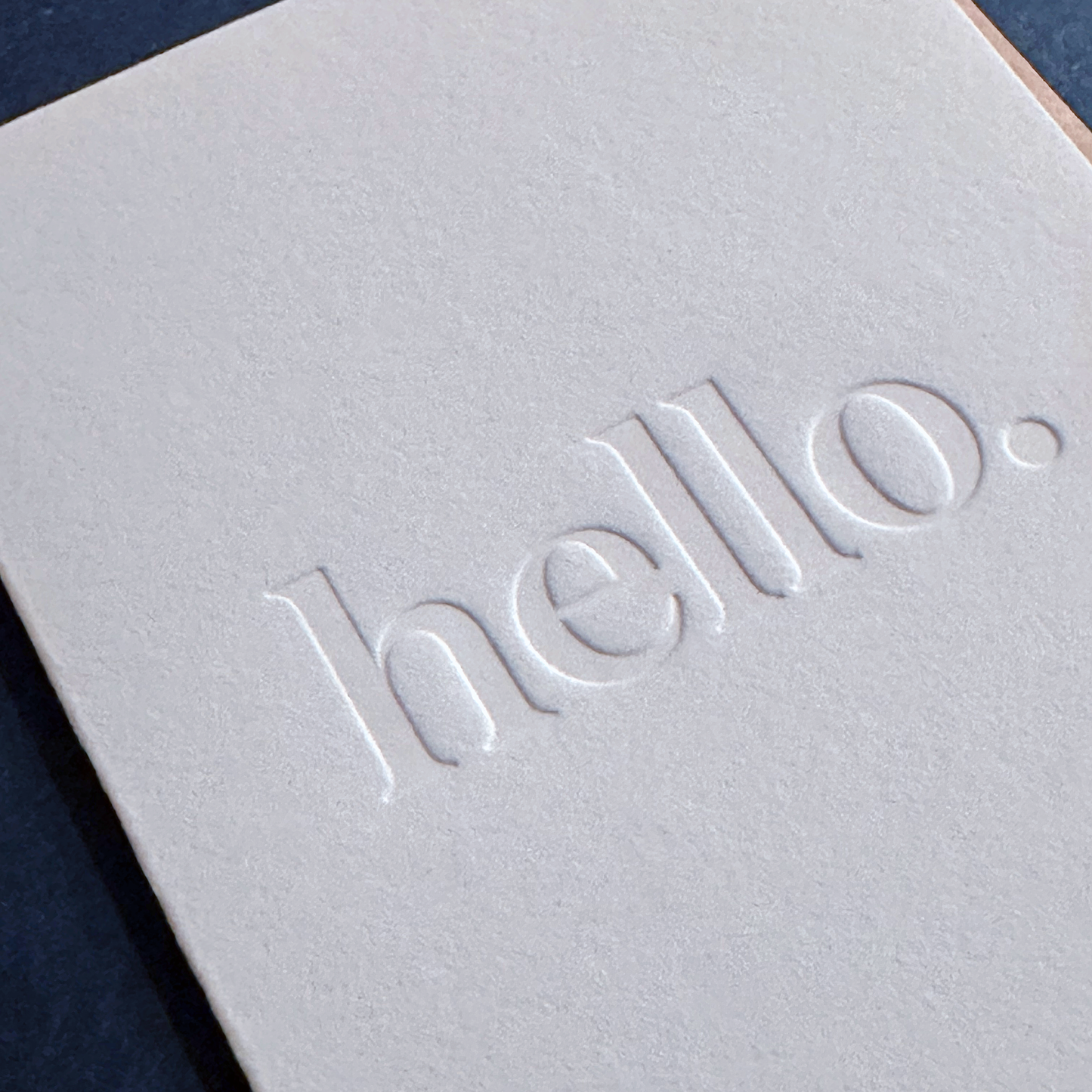 Hello Letterpress Card