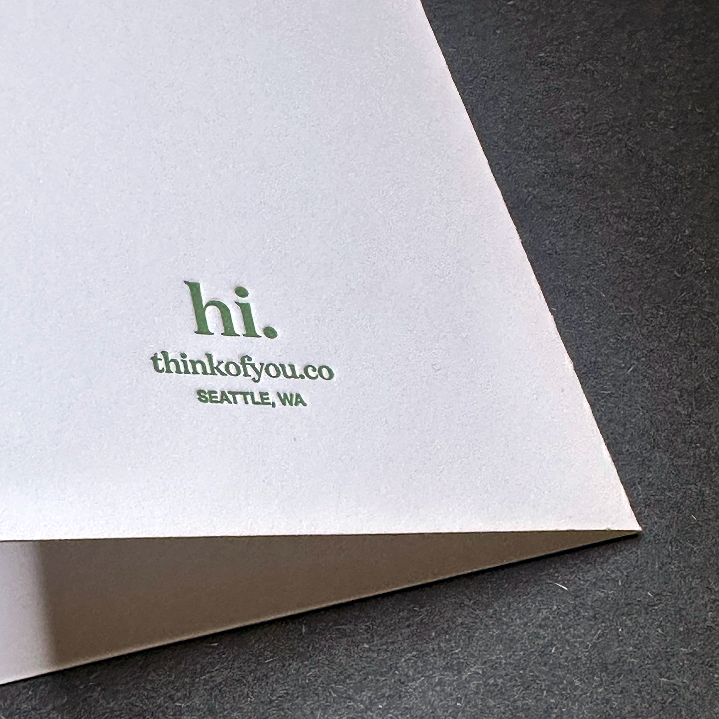 Hello Letterpress Card